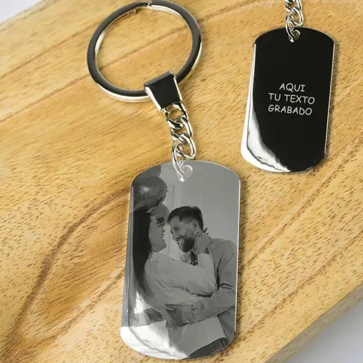 Llavero con foto grabada (Idea de regalo original)