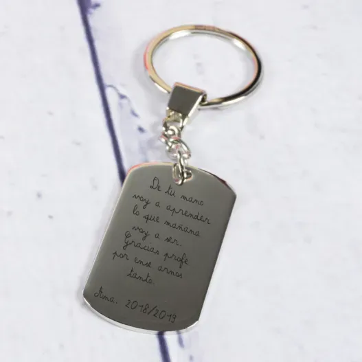 Llavero con tu letra grabada (Idea de regalo original)