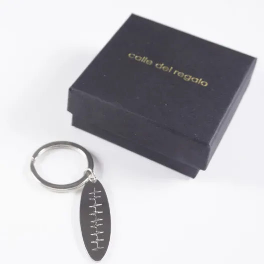 Llavero de acero personalizado 'Latidos' (Idea de regalo original)