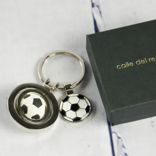 Llavero f&uacute;tbol grabado (Idea de regalo original)
