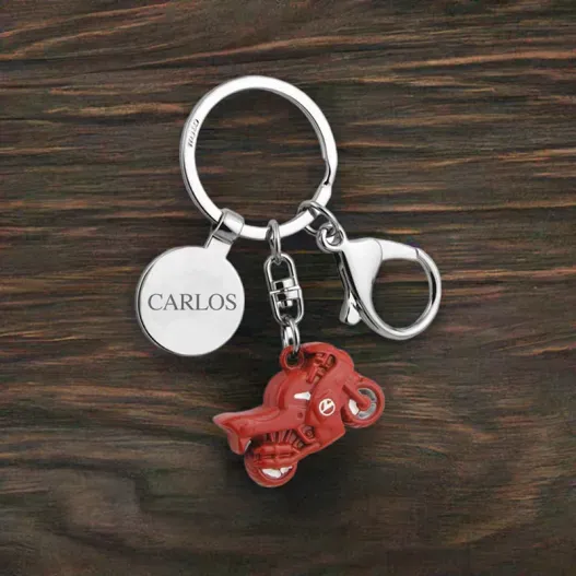 Llavero grabado moto (Idea de regalo original)