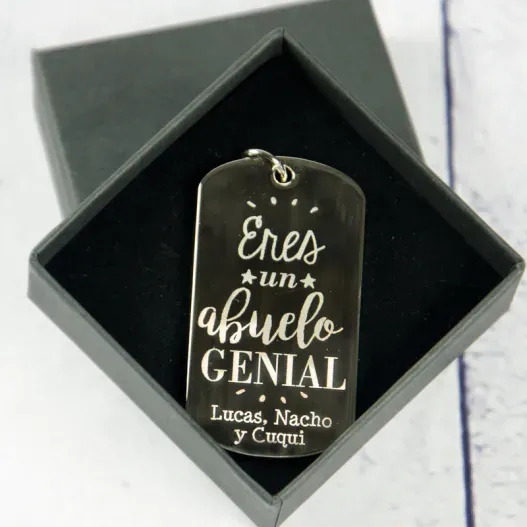 Llavero personalizado Eres un abuelo genial