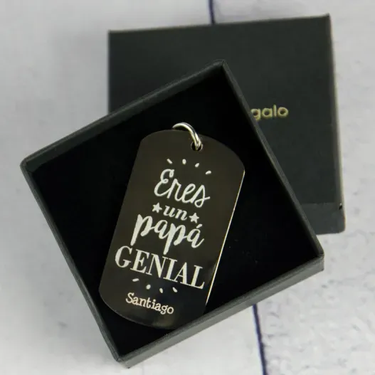 Llavero personalizado Eres un pap&aacute; genial (Vista alternativa)