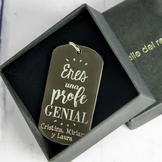 Llavero personalizado Eres un profe genial (Foto de catálogo)