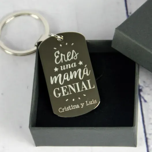 Llavero personalizado Eres una mam&aacute; genial (Vista alternativa)