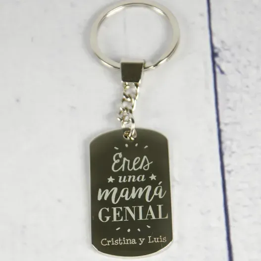 Llavero personalizado Eres una mam&aacute; genial (Idea de regalo original)