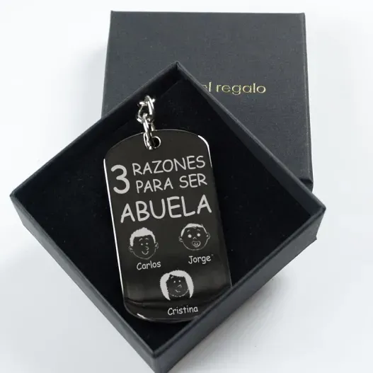 Llavero razones para ser abuela (Idea de regalo original)