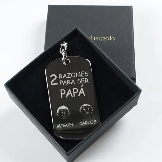 Llavero razones para ser pap&aacute; (Idea de regalo original)