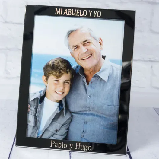 Marco de fotos para abuelo grabado (Idea de regalo original)