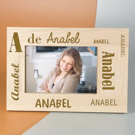 Marco de fotos personalizado con nombre (Vista secundaria)