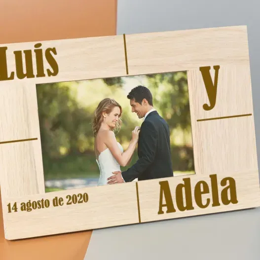 Marco de fotos personalizado para enamorados (Idea de regalo original)