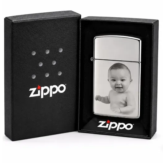 Mechero Zippo Slim personalizado (Vista alternativa)