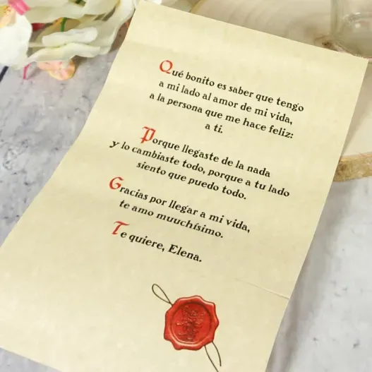 Mensaje en una botella personalizado (Idea de regalo original)