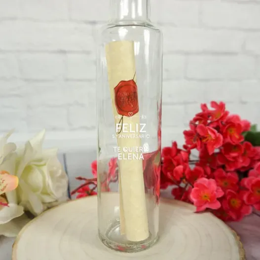 Mensaje en una botella personalizado (Detalle de presentación)