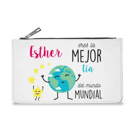 Monedero personalizado "la mejor del mundo" (Idea de regalo original)