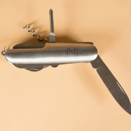 Navaja con iniciales grabadas (Idea de regalo original)