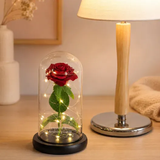 Rosa eterna personalizada (Vista alternativa)