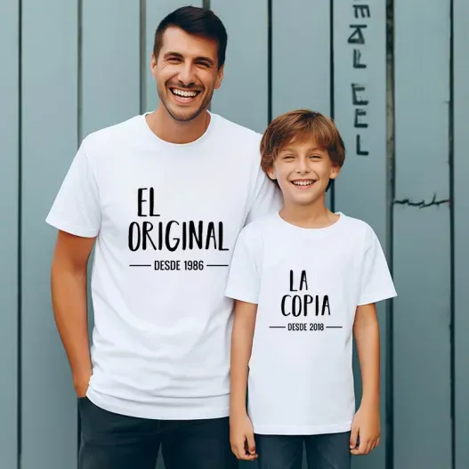 Pack camisetas padre e hijo personalizadas Original (Vista alternativa)