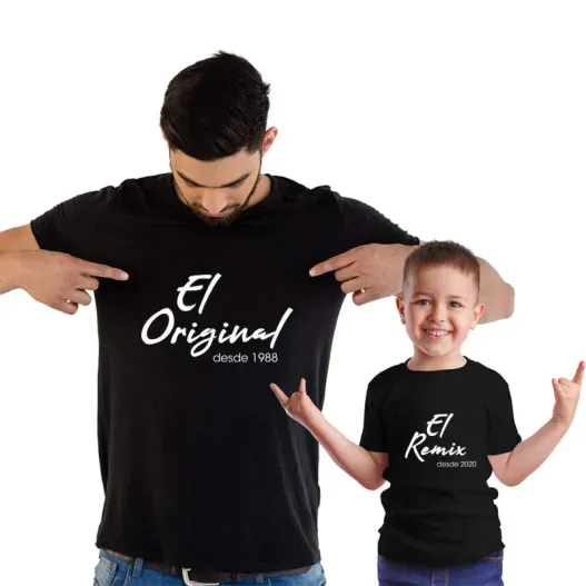 Pack camisetas personalizadas Original y Remix