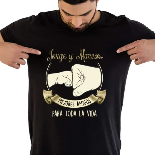 Pack camisetas personalizadas Unidos (Detalle de presentación)