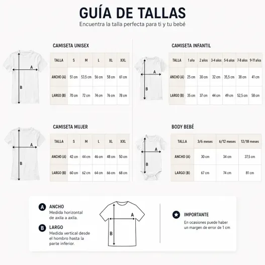 Pack personalizado camisetas 'Pap&aacute; del ...' (Foto de cerca)