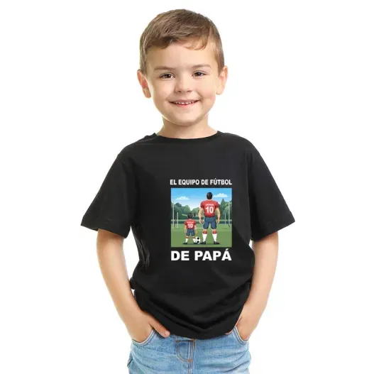 Pack camisetas personalizado 'Equipo de pap&aacute;' (Idea de regalo original)