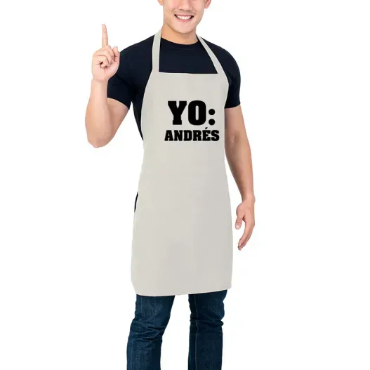 Pack de delantal BIO bordado 'Yo y mini yo' (Foto de catálogo)