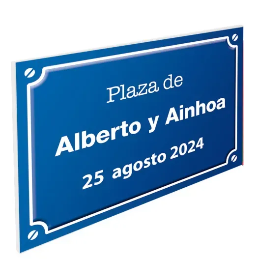 Placa de calle personalizada (Foto de catálogo)
