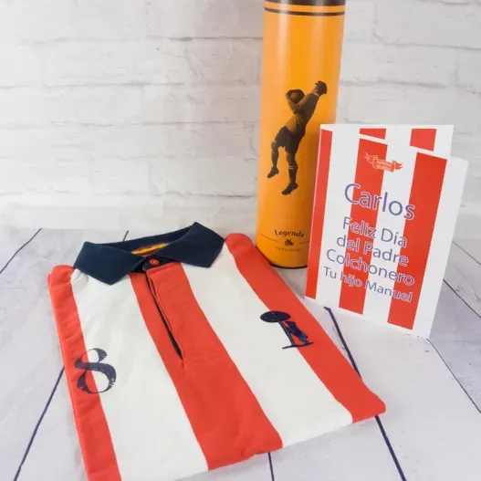 Polo Colchoneros con tarjeta personalizada