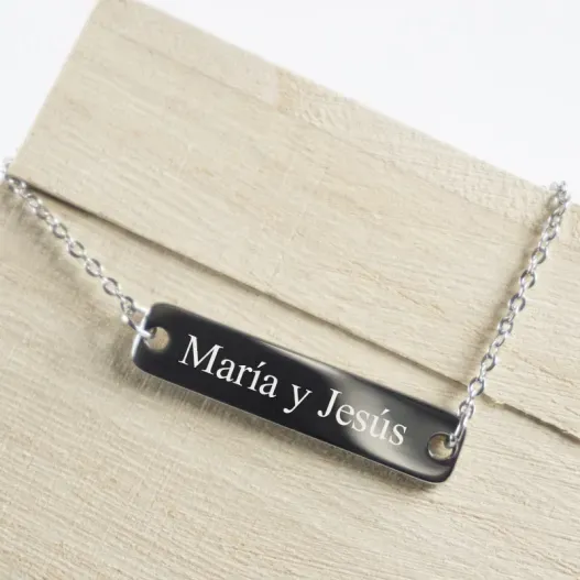 Pulsera de cadena de acero personalizada (Idea de regalo original)