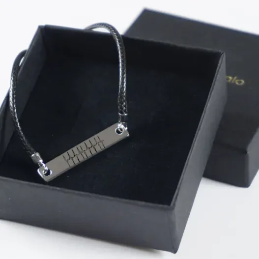Pulsera de plata personalizada 'Latidos' (Idea de regalo original)