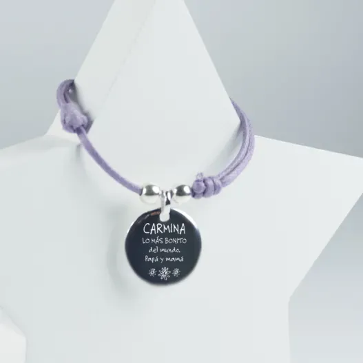 Pulsera personalizada con dedicatoria (Foto de catálogo)