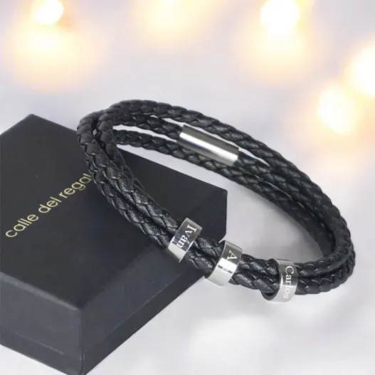 Pulsera personalizada para hombre (Detalle de presentación)
