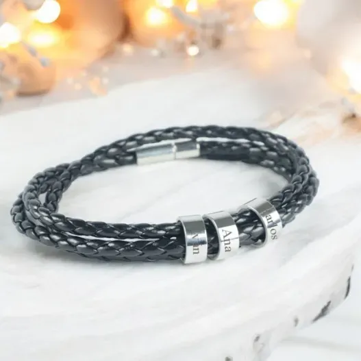 Pulsera personalizada para hombre (Idea de regalo original)