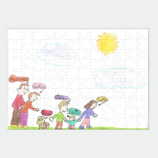 Puzzle personalizado con el dibujo de tu hijo (Vista alternativa)