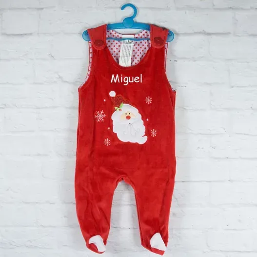 Ranita de navidad para beb&eacute; bordada