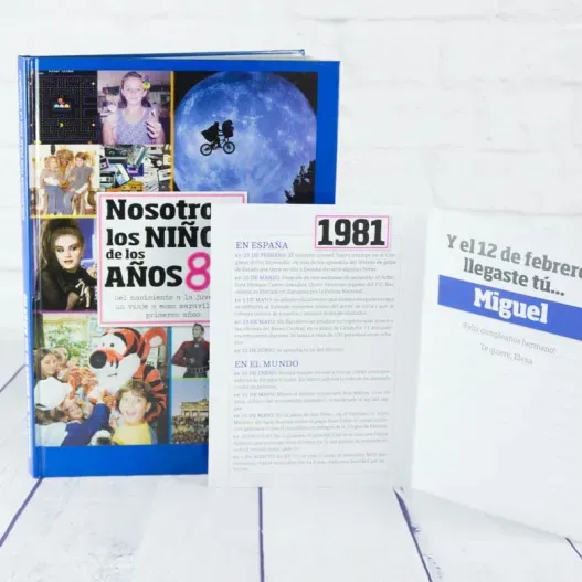 Regalo 40 cumplea&ntilde;os: libro con tarjeta (Idea de regalo original)
