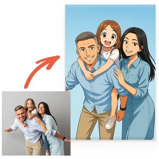 Foto Retrato personalizado a partir de tu foto (Elige tu estilo) (Idea de regalo original)