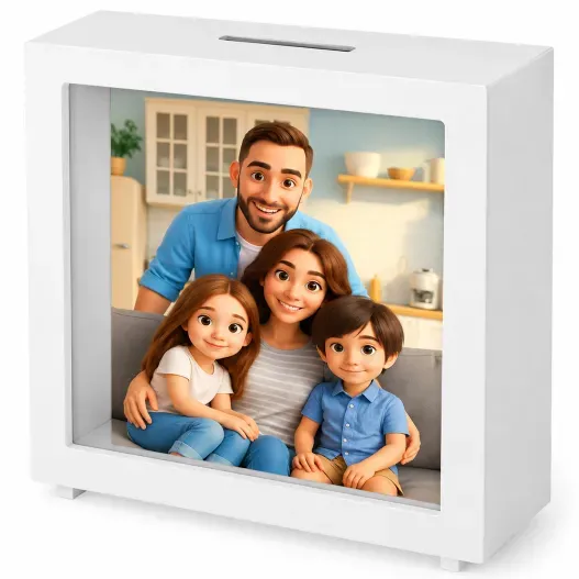 Retrato personalizado a partir de tu foto en hucha (Vista alternativa)