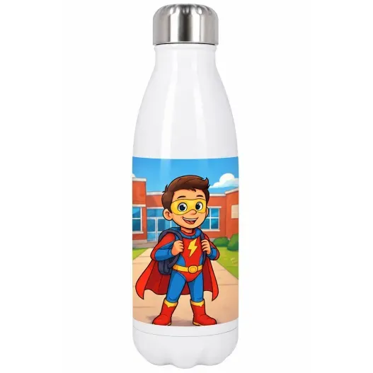 Retrato personalizado en botella termo (Vista alternativa)