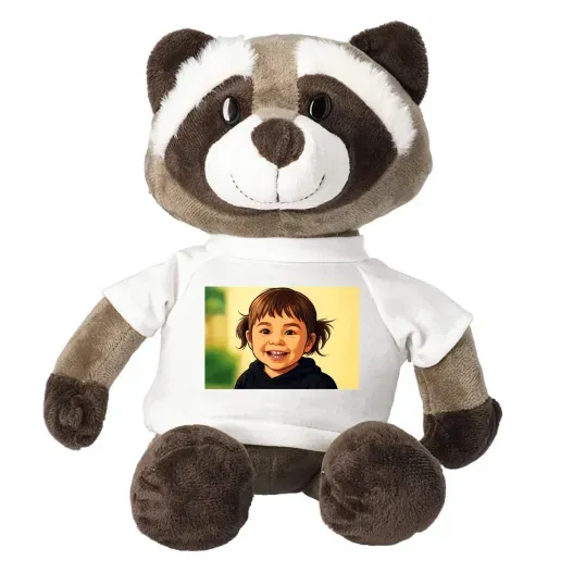 Retrato personalizado en peluche de 23 cm (Detalle de presentación)