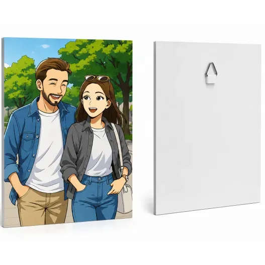Retrato personalizado Estilo Dibujos Animados en PVC a partir de tu foto con IA (Idea de regalo original)