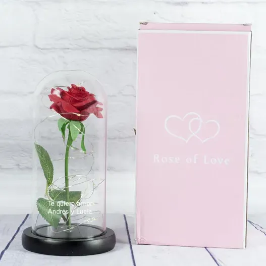 Rosa eterna personalizada (Vista alternativa)