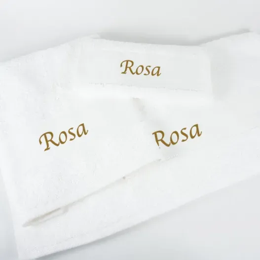Set de tres toallas bordadas (Idea de regalo original)