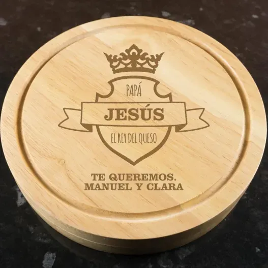 Tabla de quesos grabada para el rey del queso (Idea de regalo original)