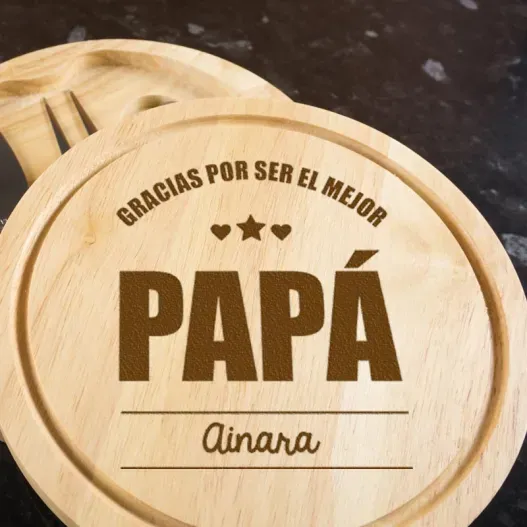 Tabla de quesos personalizada para pap&aacute; (Vista alternativa)
