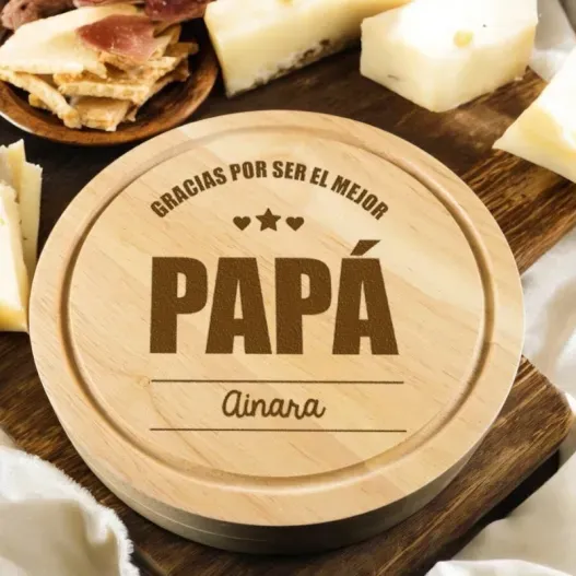 Tabla de quesos personalizada para pap&aacute;