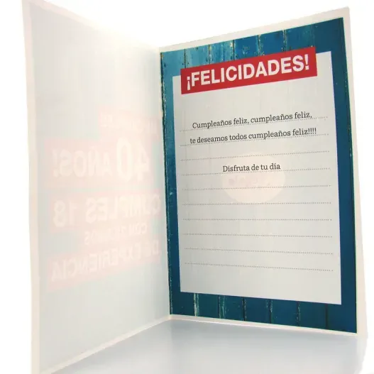 Tarjeta de cumplea&ntilde;os divertida (Idea de regalo original)