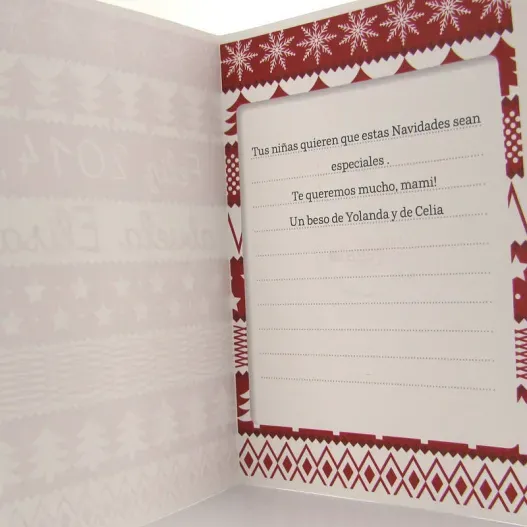 Tarjeta de Navidad personalizada (Idea de regalo original)