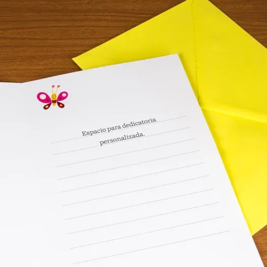 Tarjeta infantil Mariposa (Idea de regalo original)